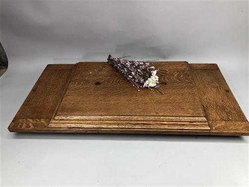 Singer Wood Table Top, Treadle Sewing Machine Base, Cabinet Part Vintage Z