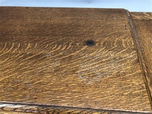 Singer Wood Table Top, Treadle Sewing Machine Base, Cabinet Part Vintage Z