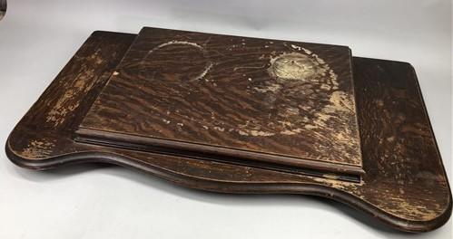 Singer Wood Table Top, Treadle Sewing Machine Base, Cabinet Part Vintage A1
