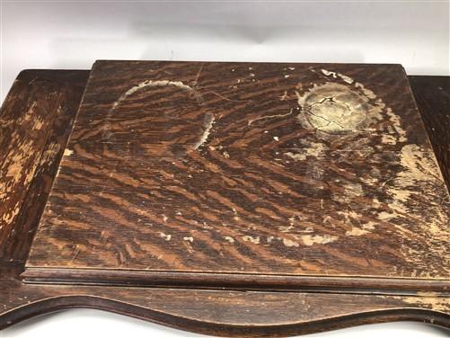 Singer Wood Table Top, Treadle Sewing Machine Base, Cabinet Part Vintage A1