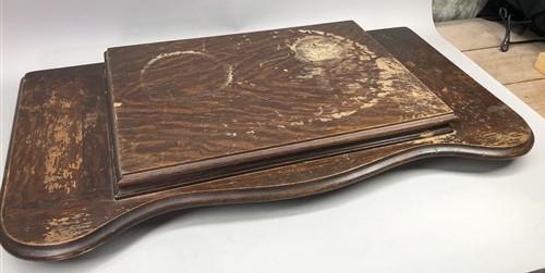 Singer Wood Table Top, Treadle Sewing Machine Base, Cabinet Part Vintage A1
