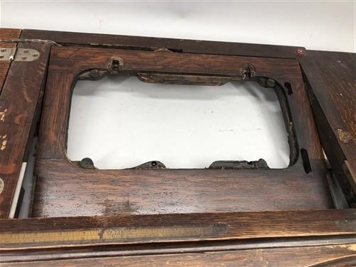 Singer Wood Table Top, Treadle Sewing Machine Base, Cabinet Part Vintage A1