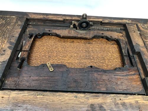 Singer Wood Table Top, Treadle Sewing Machine Base, Cabinet Part Vintage A1