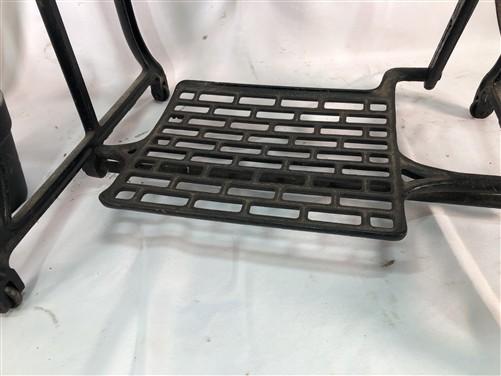 Treadle Sewing Machine, Cast Iron Base, Industrial Age Singer Steampunk RD