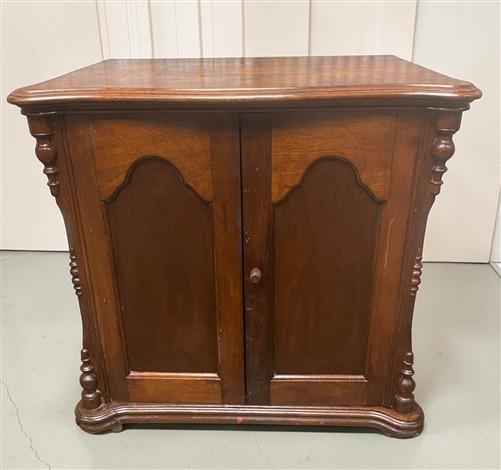 Victorian Wooden Cabinet, Vintage Bedside Cabinet, Commode w Drawers, Cupboard