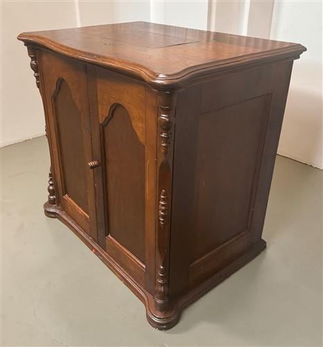 Victorian Wooden Cabinet, Vintage Bedside Cabinet, Commode w Drawers, Cupboard