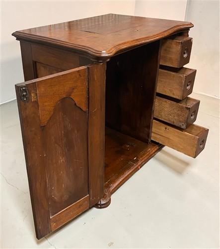 Victorian Wooden Cabinet, Vintage Bedside Cabinet, Commode w Drawers, Cupboard