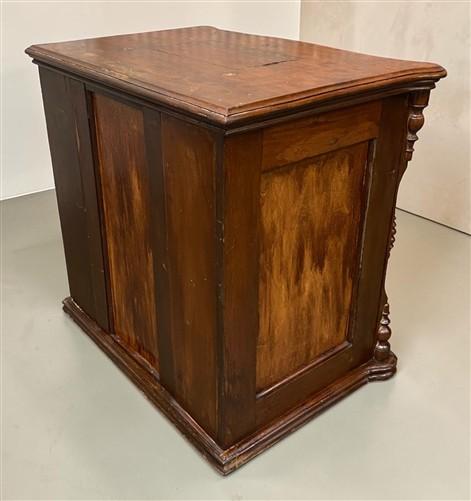 Victorian Wooden Cabinet, Vintage Bedside Cabinet, Commode w Drawers, Cupboard