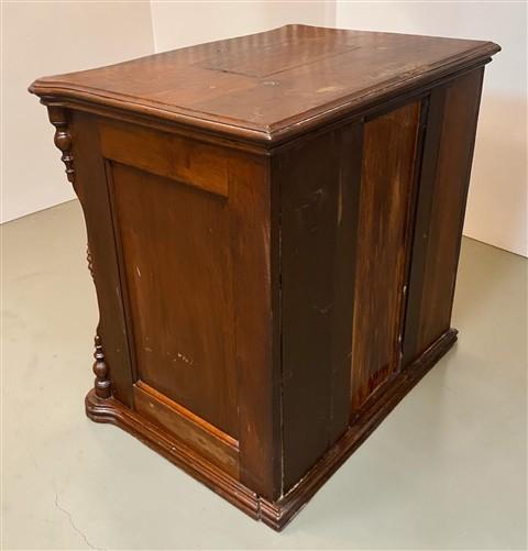 Victorian Wooden Cabinet, Vintage Bedside Cabinet, Commode w Drawers, Cupboard