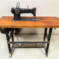 Vintage Pfaff 138-6 Industrial Zig Zag Sewing Machine w/Table, Clutch Motor