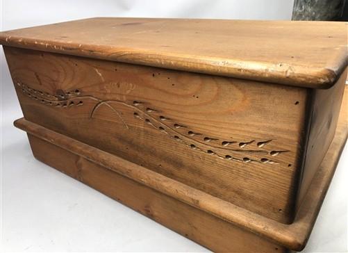 Portable Wood Desktop W/Cash Drawer, Vintage Countertop Cashier Payment Cabinet