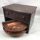 2 Drawer Wood Cabinet w/ Rotating Drawer, Vintage Organizer Gaming Craft Storage