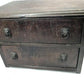 2 Drawer Wood Cabinet w/ Rotating Drawer, Vintage Organizer Gaming Craft Storage