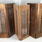 Lot Wood Shutters Victorian Window Louver Plantation Door Mission Vintage B17M