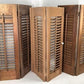 Lot Wood Shutters Victorian Window Louver Plantation Door Mission Vintage B17M