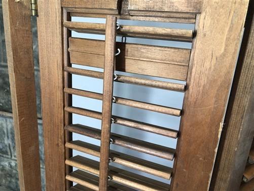 Lot Wood Shutters Victorian Window Louver Plantation Door Mission Vintage B17M