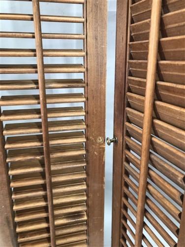 Lot Wood Shutters Victorian Window Louver Plantation Door Mission Vintage B17M