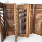 Lot Wood Shutters Victorian Window Louver Plantation Door Mission Vintage B17M