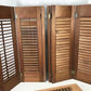 Lot Wood Shutters Victorian Window Louver Plantation Door Mission Vintage B17M
