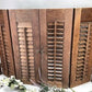 Lot Wood Shutters Victorian Window Louver Plantation Door Mission Vintage B18M