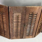 Lot Wood Shutters Victorian Window Louver Plantation Door Mission Vintage B18M
