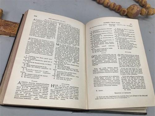 1889 St Basil's Hymnal, Antique Original Catholic Church Vespers Festival Music