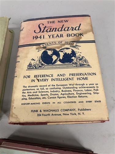 5 Funk & Wagnalls New Standard Encyclopedia Year Books 1933 1936 1941 1945 1949