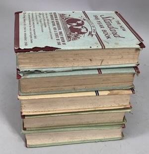5 Funk & Wagnalls New Standard Encyclopedia Year Books 1933 1936 1941 1945 1949