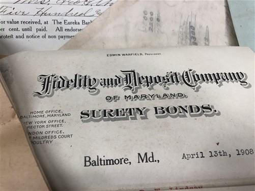 1912 Taft White House Invite, George G Wood Eureka Kansas Letters, Homer Koch