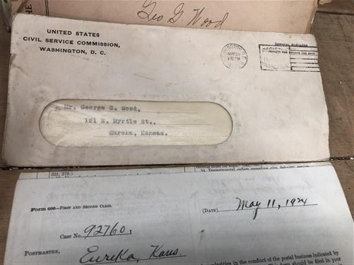 1912 Taft White House Invite, George G Wood Eureka Kansas Letters, Homer Koch