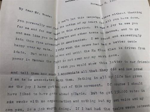 1912 Taft White House Invite, George G Wood Eureka Kansas Letters, Homer Koch