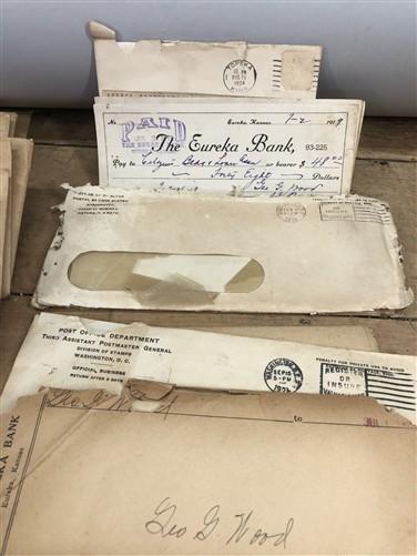 1912 Taft White House Invite, George G Wood Eureka Kansas Letters, Homer Koch