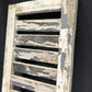 White Half Moon Shutter Wood Window Frame, Architectural Window Decorative A