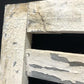 White Half Moon Shutter Wood Window Frame, Architectural Window Decorative A