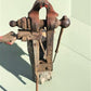 Blacksmith Post Vise, Cast Iron Vintage Tool, Anvil Amish Forge Blacksmith CV