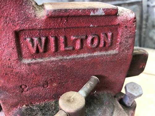 Wilton 3 1/2" Jaw Vise, Vintage Work Bench Table Swivel Anvil Blacksmith Tool A