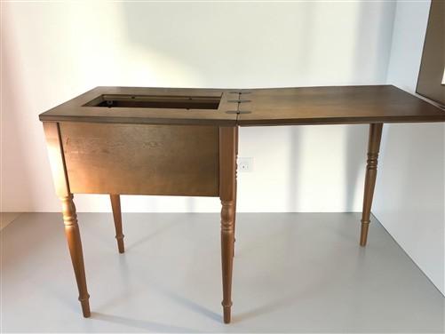 Singer Sewing Machine Cabinet Empty Unknown Model Modify To fit 221 301 Sign BF
