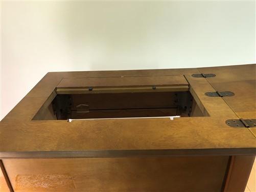 Singer Sewing Machine Cabinet Empty Unknown Model Modify To fit 221 301 Sign BF