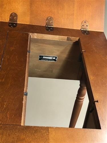 Singer Sewing Machine Cabinet Empty Unknown Model Modify To fit 221 301 Sign BF