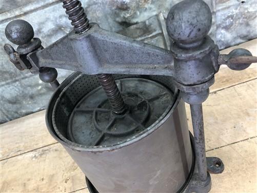 Fruit Press Apple Wine Cider Lard Press Sausage Stuffer Vintage Enterprise D