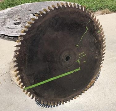 26 Inch Circular Buzz Saw Blade Vintage Saw Mill Industrial Age Steampunk B