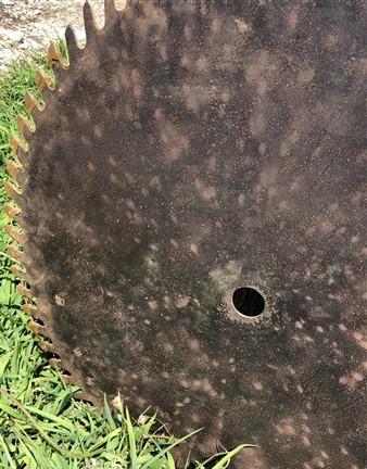 26 Inch Circular Buzz Saw Blade Vintage Saw Mill Industrial Age Steampunk A