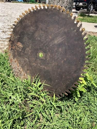 26 Inch Circular Buzz Saw Blade Vintage Saw Mill Industrial Age Steampunk A
