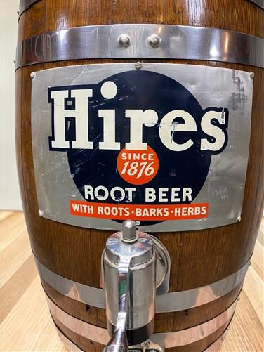 Hires Root Beer Barrel, Soda Fountain Tap Dispenser Keg Advertising Display, A