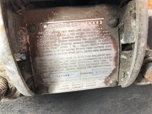 1946/48 Montgomery Ward Sea King Gale Boat Motor, Outboard 3 HP Model 74GG9006
