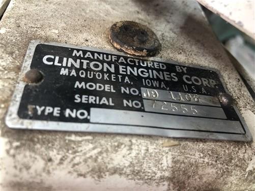 1960s Clinton Apache Boat Motor Model J9-1106, Classic Outboard Boat Motor