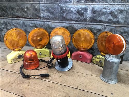 Empco Lite Construction Lights, Vintage Model 2005 2006 Barricade Beacon Lights
