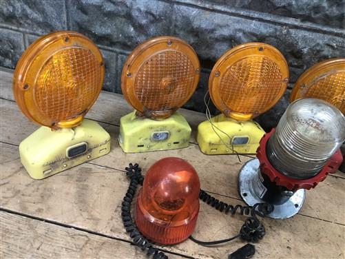 Empco Lite Construction Lights, Vintage Model 2005 2006 Barricade Beacon Lights