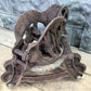 Adjustable Junior Louden Hay Trolley, Cast Iron Antique Pulley Barn Carrier D