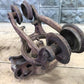 Adjustable Junior Louden Hay Trolley, Cast Iron Antique Pulley Barn Carrier D